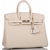 Hermès Birkin 25 Craie Togo PHW