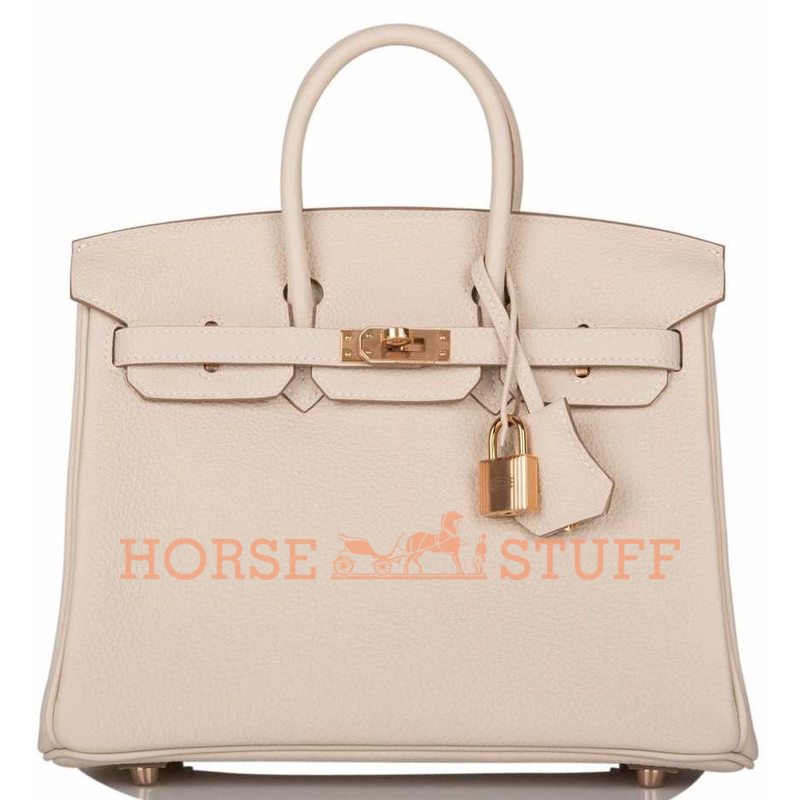 Hermès Birkin 25 Craie Togo RGHW