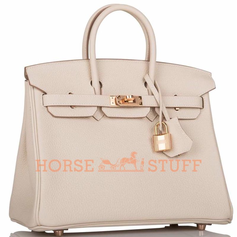 Hermès Birkin 25 Craie Togo RGHW