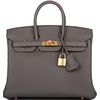 Hermès Birkin 25 Etain Togo GHW