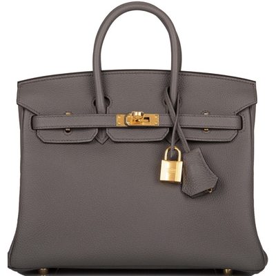 Hermès Birkin 25 Etain Togo GHW