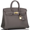 Hermès Birkin 25 Etain Togo GHW