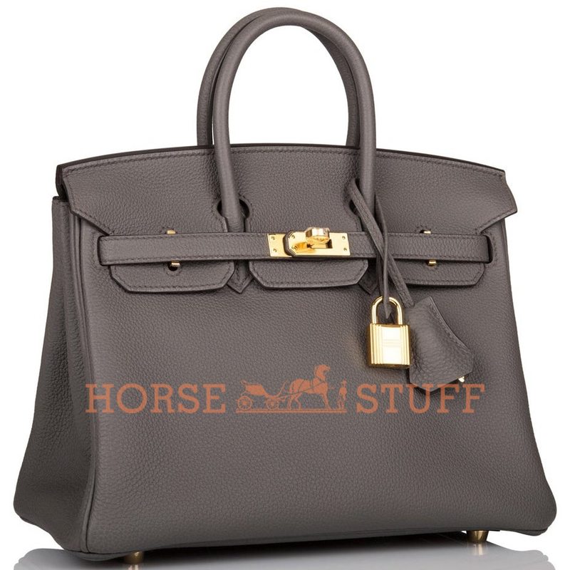 Hermès Birkin 25 Etain Togo GHW