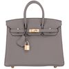 Hermès Birkin 25 Etain Togo RGHW