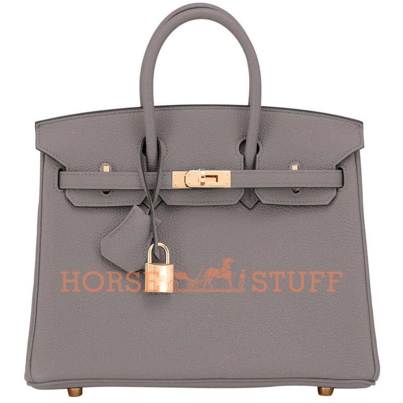 Hermès Birkin 25 Etain Togo RGHW