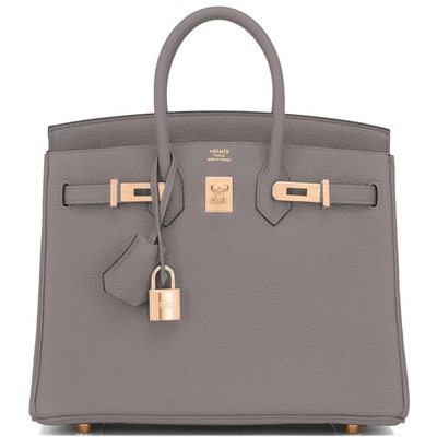 Hermès Birkin 25 Etain Togo RGHW