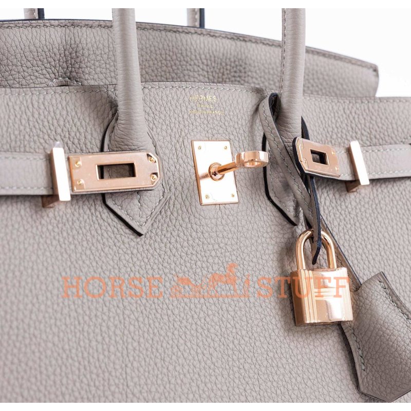 Hermès Birkin 25 Gris Asphalt Togo RGHW