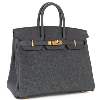Hermès Birkin 25 Gris Misty Togo GHW