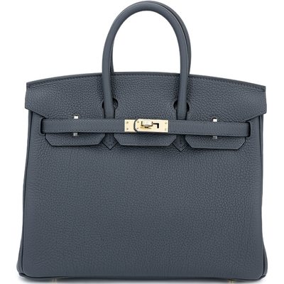 Hermès Birkin 25 Gris Misty Togo Permabrass HW