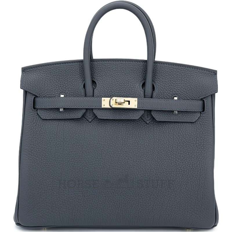 Hermès Birkin 25 Gris Misty Togo Permabrass HW