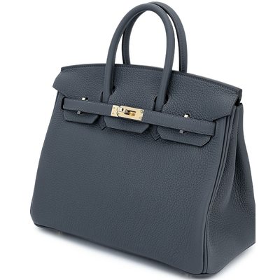 Hermès Birkin 25 Gris Misty Togo Permabrass HW