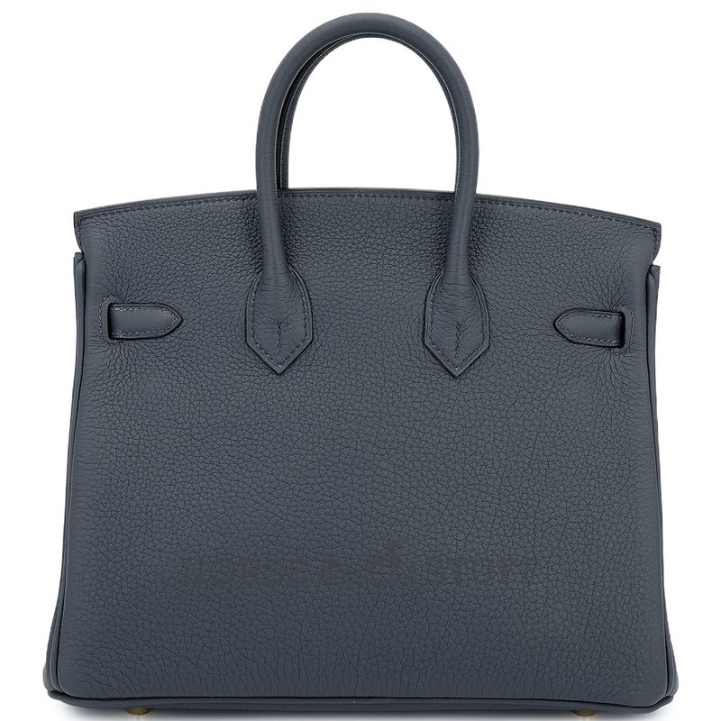 Hermès Birkin 25 Gris Misty Togo Permabrass HW
