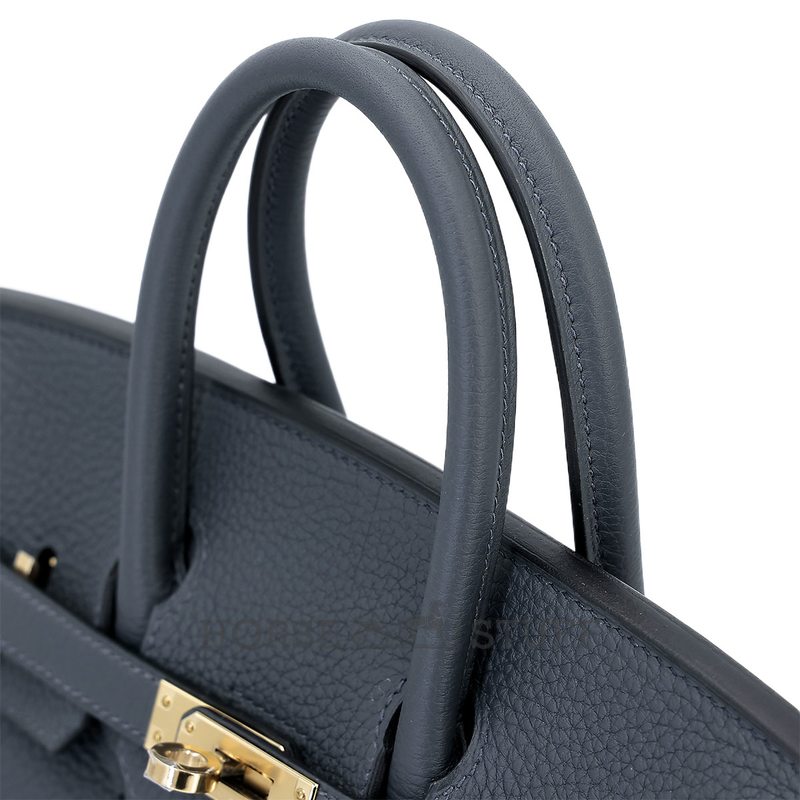 Hermès Birkin 25 Gris Misty Togo Permabrass HW