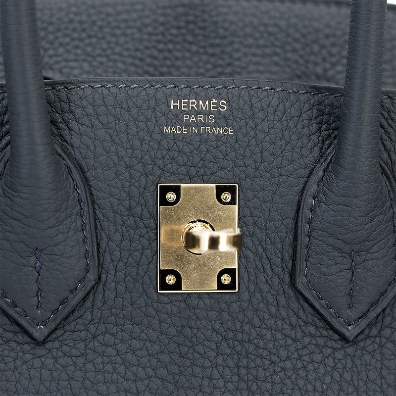 Hermès Birkin 25 Gris Misty Togo Permabrass HW