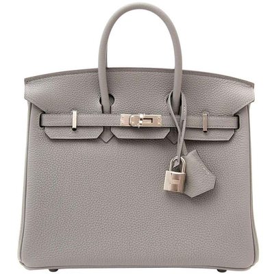 Hermès Birkin 25 Gris Mouette Togo PHW