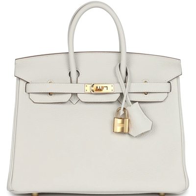 Hermès Birkin 25 Gris Pale Togo GHW