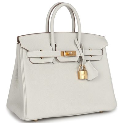 Hermès Birkin 25 Gris Pale Togo GHW