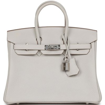 Hermès Birkin 25 Gris Pale Togo PHW