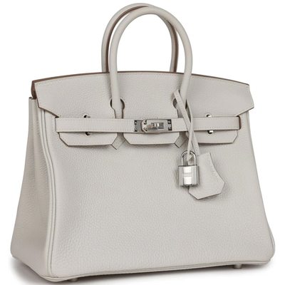 Hermès Birkin 25 Gris Pale Togo PHW