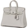 Hermès Birkin 25 Gris Pale Togo PHW