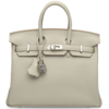 Hermès Birkin 25 Gris Perle Togo PHW