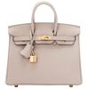 Hermès Birkin 25 Gris Tourterelle Togo GHW