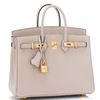 Hermès Birkin 25 Gris Tourterelle Togo GHW