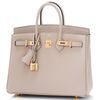 Hermès Birkin 25 Gris Tourterelle Togo GHW