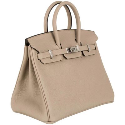Hermès Birkin 25 Gris Tourterelle Togo PHW