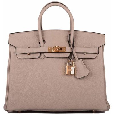 Hermès Birkin 25 Gris Tourterelle Togo RGHW 