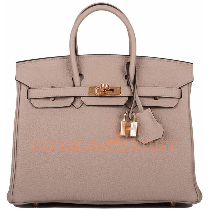 Hermès Birkin 25 Gris Tourterelle Togo RGHW