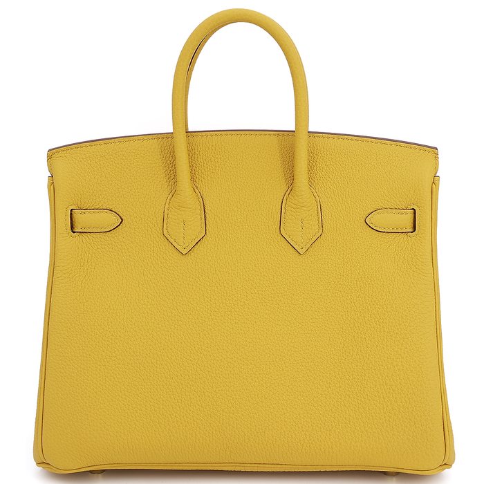 Herm s Birkin 25 Jaune Ambre Togo GHW from 100 authentic materials