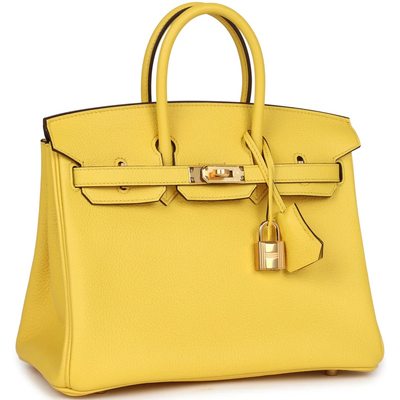 Hermès Birkin 25 Jaune de Naples Togo GHW