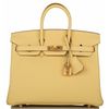 Hermès Birkin 25 Jaune Poussin Togo GHW