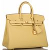 Hermès Birkin 25 Jaune Poussin Togo GHW