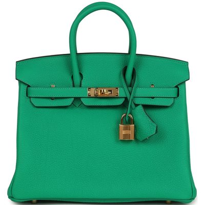 Hermès Birkin 25 Menthe Togo GHW
