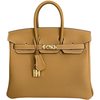 Hermès Birkin 25 Natural Sable Togo GHW