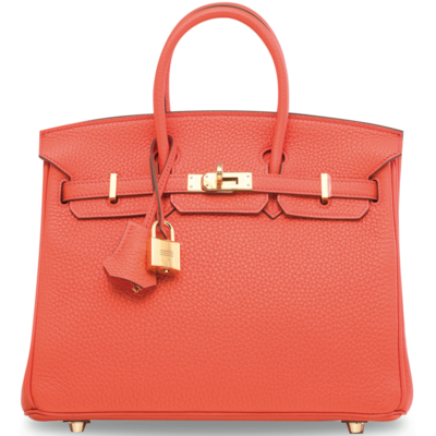 Hermès Birkin 25 Orange Poppy Togo GHW