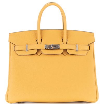 Hermès Birkin 25 Paille Togo PHW