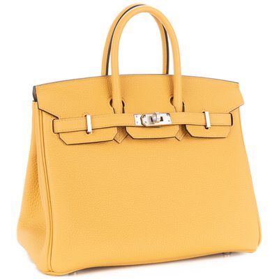Hermès Birkin 25 Paille Togo PHW