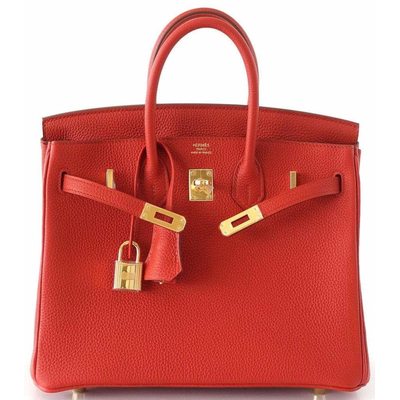 Hermès Birkin 25 Red Vermillion Togo GHW