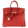 Hermès Birkin 25 Red Vermillion Togo GHW