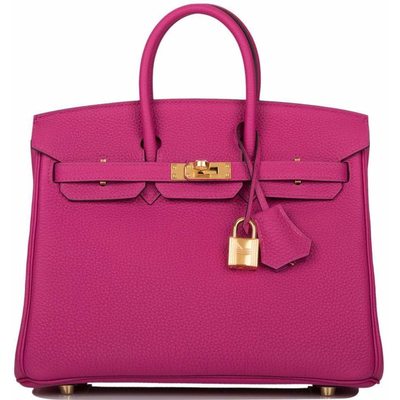 Hermès Birkin 25 Rose Pourpre Togo GHW 