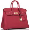 Hermès Birkin 25 Rouge Grenat Togo GHW