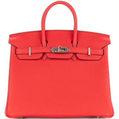 Hermès Birkin 25 Rouge Radieux Togo PHW