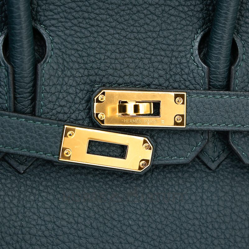 Hermès Birkin 25 Vert Cypress Togo GHW