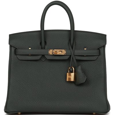 Hermès Birkin 25 Vert Fonce Togo GHW