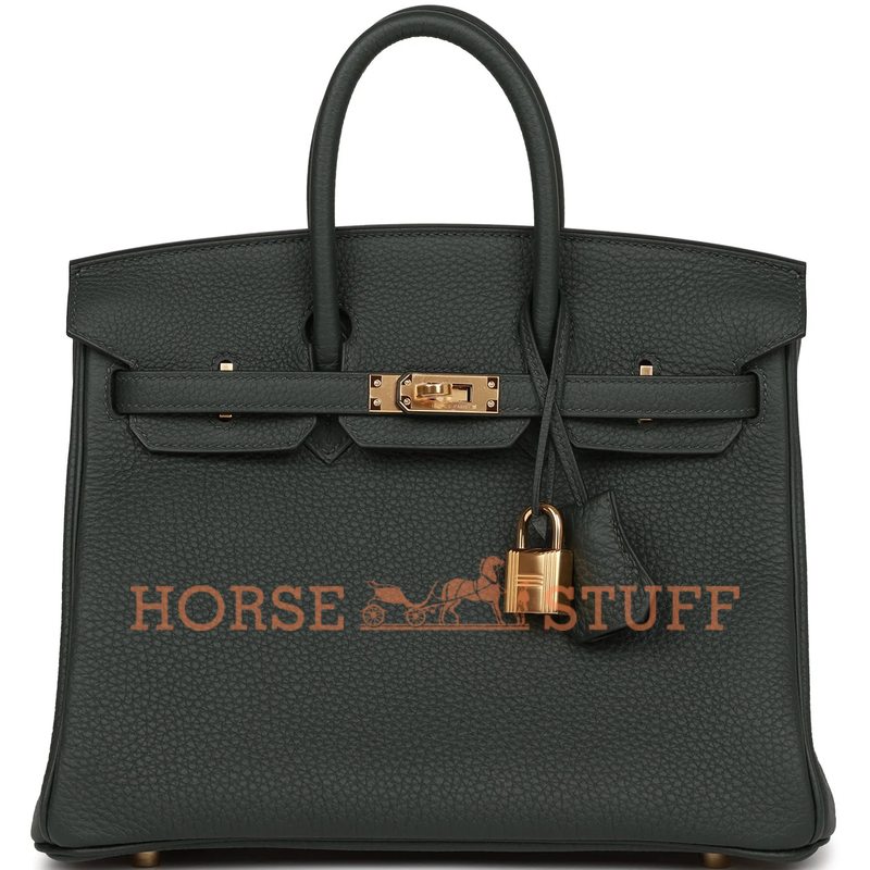 Hermès Birkin 25 Vert Fonce Togo GHW