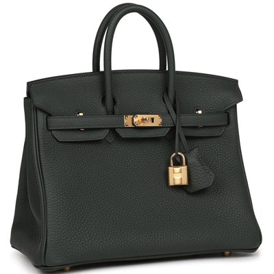 Hermès Birkin 25 Vert Fonce Togo GHW