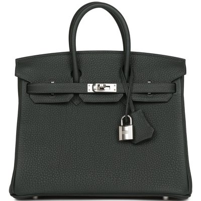 Hermès Birkin 25 Vert Fonce Togo PHW